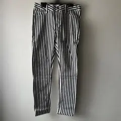 LOWRYSFARM黒白ストライプ レギンスパンツMサイズです