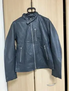 シップスジェットブルー シングルレザージャケット　Mサイズ