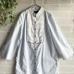 miry dceraミリーデュセラ スタンドカラーシャツ ストライプ