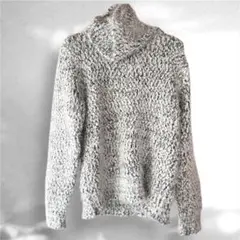 JEANASIS タートルネックニットセーター ホワイトグレー