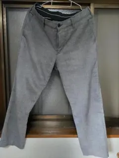 EDWIN ビジカジ グレー スラックス バックポケット付き