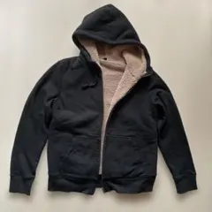 UNIQLO ボア内側 ブラックパーカー L