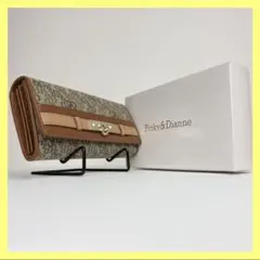 【美品❣】 Pinky&dianne パスケース付き 長財布 ブラウン