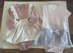 ロンパース・カバーオール 70cm ・2点セット・花柄