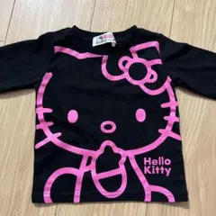 新品未使用　サンリオ　キティ　Hello Kitty 長袖Tシャツ 80ブラックのサムネイル