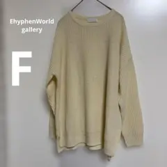 Ehyphen world gallery ニット 長袖 アイボリー