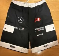 メルセデスかく F1 ハーフパンツ 黒