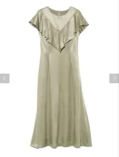 LAGUNAMOON カーキ　ラッフルドレス