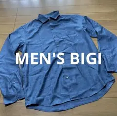 【極美品】MENS BIGI メンズビギ 長袖 ボタンダウンシャツ サイズ03