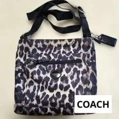 COACH ヒョウ柄 ショルダーバッグ　【訳あり】