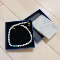 天然石 ターコイズアンクレット ブレスレット ギフトBOX付き 男女兼用のサムネイル