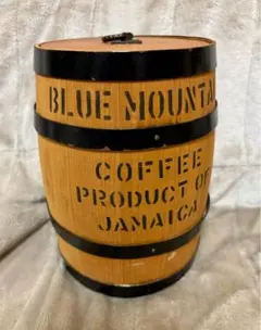 新品未使用 BLUE MOUNTAIN COFFEE 樽型収納ボックス Blue Mountain Coffee 木製樽型収納ボックス スプーン付 - メルカリ