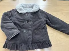 プティマイン裏ボアコーデュロイペプラムコート110㌢