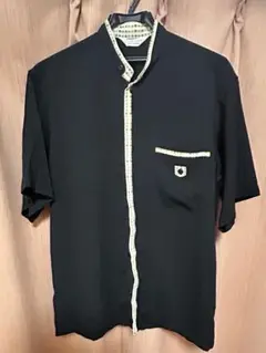 高質　メンズ半袖シャツM黒