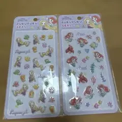 アリエル ラプンツェル　ぷくぷくシール 2シート