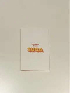 BTS SUGA Messageカード Butter