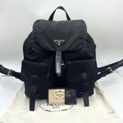 極美品 付属品 プラダ リュック 三角ロゴ 巾着 テスートナイロン 白タグ 黒