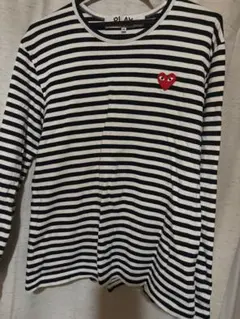 COMME des GARÇONS PLAY ストライプTシャツ M