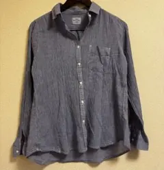 coen チェック柄 長袖シャツ2way