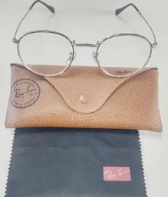 Ray-Ban ラウンドメガネ シルバー フレーム