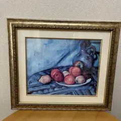 ポール・セザンヌ　「卓上の果物と水差し」　複製画　油彩画　静物画　トップアート