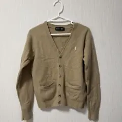 EAST BOY ベージュ Vネックカーディガン 【9号】
