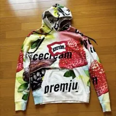 【USED】ICECREAM リアルフォトコラージュ　プルオーバー パーカーのサムネイル