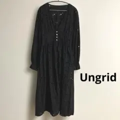 Ungrid♡コットンロングガウン♡ブラック♡レディース