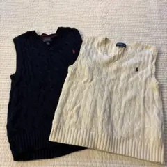 ポロラルフローレン ポロバイラルフローレン2色セット　ベスト　ニット120