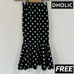 DHOLIC マーメイドスカート　フリーサイズ　タイトスカート　水玉