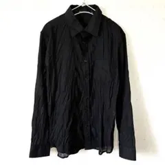 CALL & RESPONSE ワッシャー加工 シアーシャツ メンズM ブラック