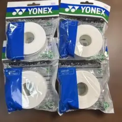 YONEX ウエットスーパーグリップ　白×4