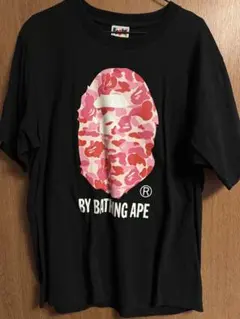 A BATHING APE Tシャツ ブラック ピンクカモ Sサイズ - メルカリ