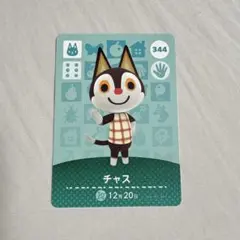 あつまれどうぶつの森　amiiboカード　チャス