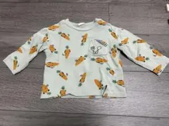 にんじん柄　ベビー　トレーナー