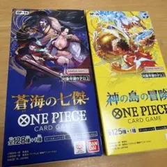 ONE PIECEカード2種セット 蒼海の七傑 神の島の冒険 ワンピース box
