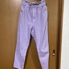 WEGO ウィゴー パープル ストレートデニム パンツ L