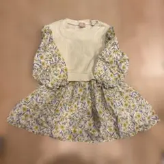 petit main 花柄ワンピース 100cm