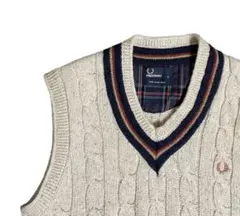 FRED PERRY ケーブルニットベスト