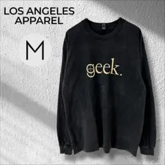 ロサンゼルスアパレル　ロングスリーブ　ヴィンテージブラック　geek USA製のサムネイル
