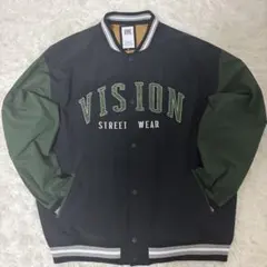 VISION STREET WEAR スタジャン ブラック/グリーン