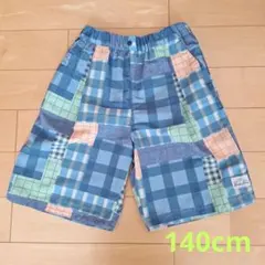 Beams Mini パッチワークハーフパンツ 140cm