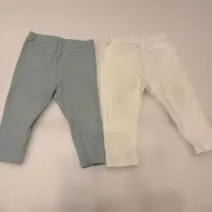 ユニクロ　ベビーリブレギンス 2点セット 長ズボン