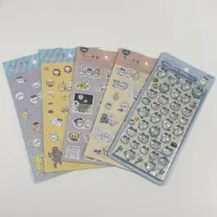 ちいかわ　ボンボンドロップシール　ハチワレ　ぷくっとシール3　キラキラシール3