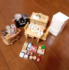 シルバニアファミリー　キッチン　食卓　セット