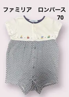 お値下げしました 【匿名配送】familiar ファミリア　ロンパース 70