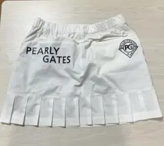 PEARLY GATES ホワイト プリーツスカート サイズ0