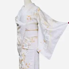 A131愛華 着物 訪問着　落款あり　正絹　美品　フォーマル