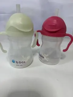 b.box ストロー付き哺乳瓶 240ml 2色セット