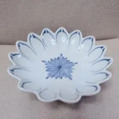 有田焼　幸祥窯　菊絵　足付き中皿